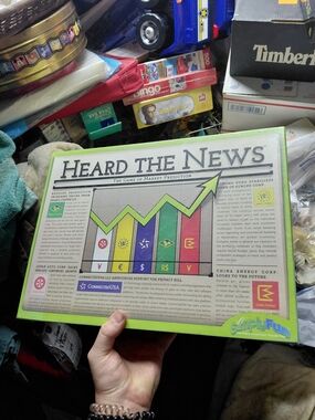 Heard The News Market Board Game Market Prediction 2014 Simply Fun Sealed